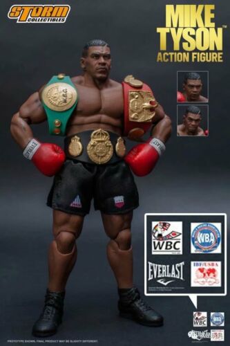 1:12 Storm Mike Tyson W 3 Head Carved Collectibles  Toys Figure Gift - Picture 1 of 7