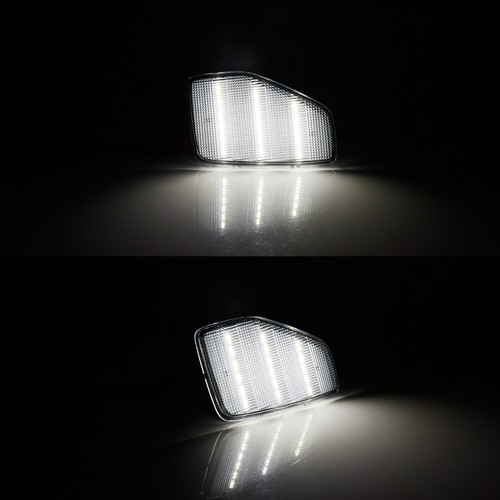 2PCS Clear White LED Front Wheel Fender Side Marker Lights For 2006-10 HUMMER H3 - Picture 7 of 11