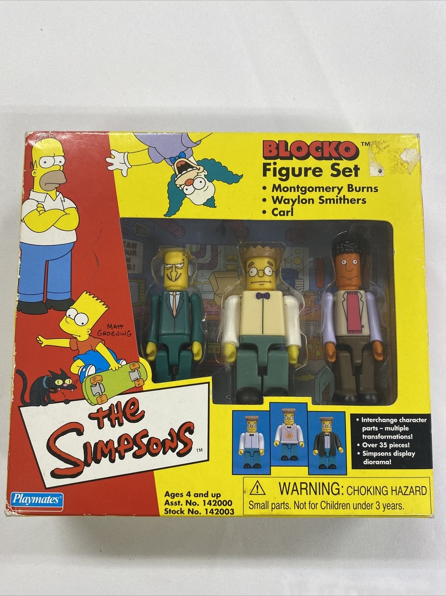10個セット The Simpsons 2002 The Simpsons 2002 Blocko Figure Set Carl Waylon Montgomery
