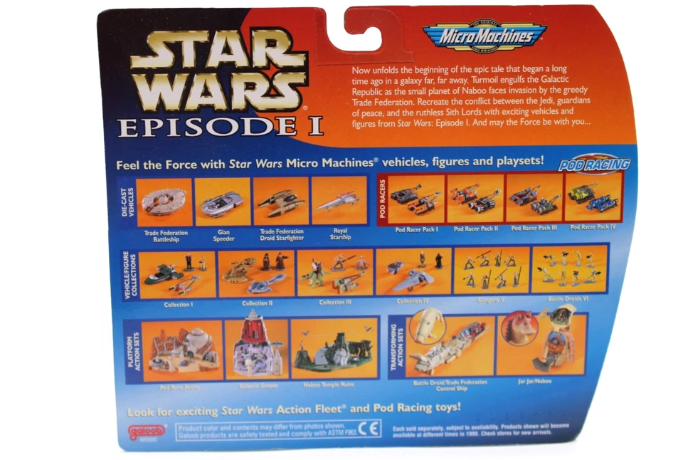 1998 Star Wars Micro Machines Episode 1 Collection 1 Anakin Skywalker New Sealed - Image 3 of 4