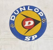 VINTAGE DULOP PORCELAIN SIGN CAR GAS OIL TRUCK GASOLINE AUTOMOBILE