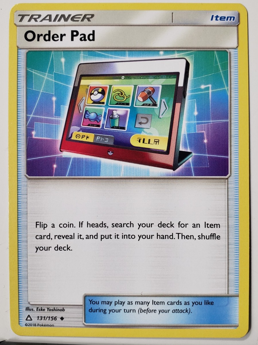 Order Pad 131/156 - LP / VLP - Ultra Prism Pokemon Card $2 Combined Shipping