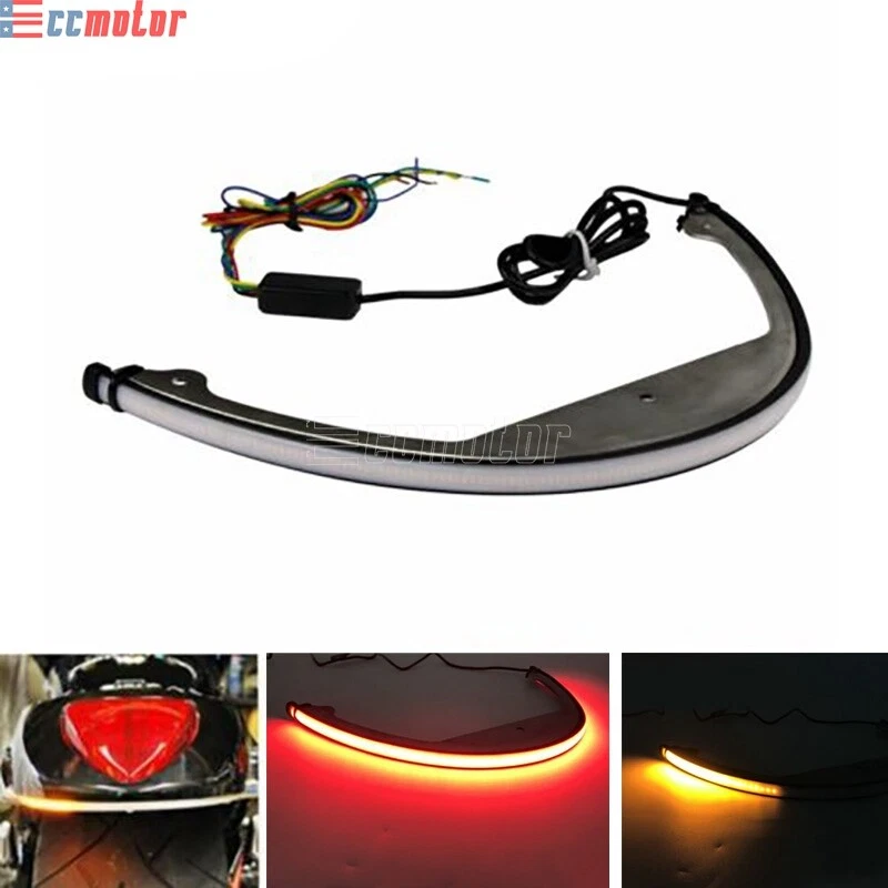 LED Turn Signals Fender Light Bar Lamp For Suzuki Boulevard M109R M90 2006-2022 - Image 2 of 4