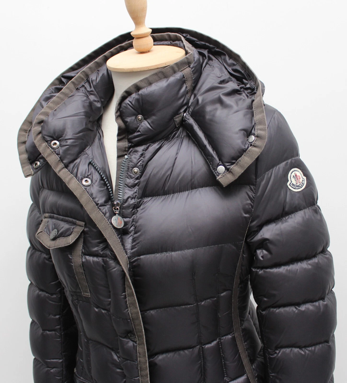 Cappotto giacca piumino lungo trapuntato donna MONCLER Hermione RARO taglia 2 vestibilità ~S