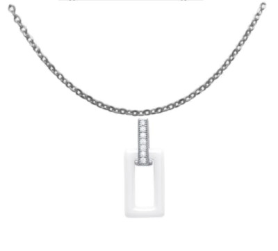 Collana n argento 925 con punto luce pendente mprezosto da