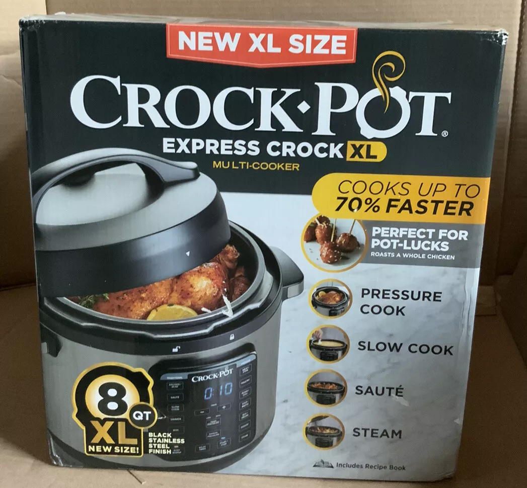 Crock-Pot 8 Quart Programmable Stainless Steel Slow Cooker