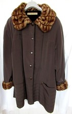 Manteau -Pelisse marron foncé Taille 46 marque HAVREY "Le temps d'havrey "