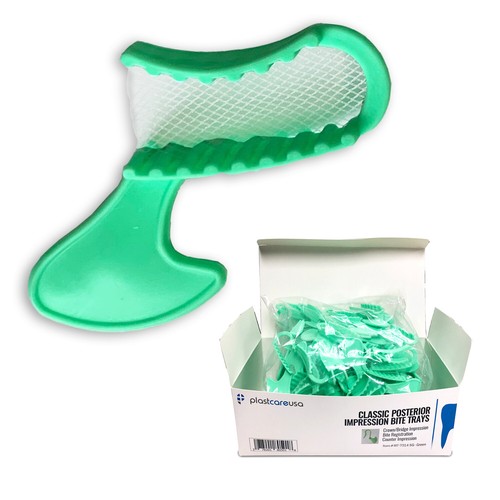 Dental Bite Registration Disposable Impression Triple Trays Anterior 40