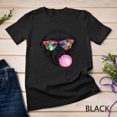 Funny Monkey in a rainbow glasses T-Shirt Unisex T-shirt