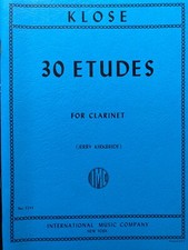 30 Etudes for Clarinet IMC  3244 