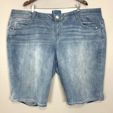 Democracy Ab Solution Denim Shorts Women s Size 28W Tummy Smoothing Stretch