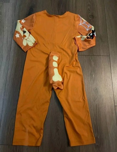 Bluey Bingo Halloween Skeleton Printed Long Sleeve Orange Top Trousers Costume - Picture 2 of 3