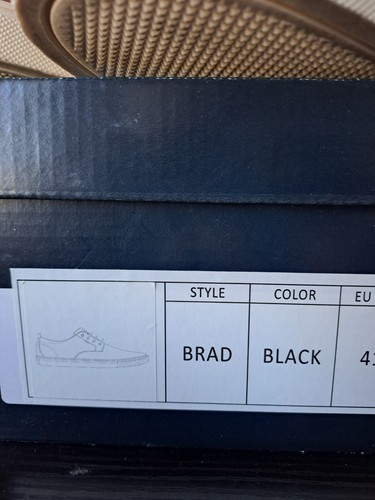 Wild Rhino Australia Brad Shoes Mens Size 8 Black Lace Up Casual Canvas Sneakers - Picture 4 of 14