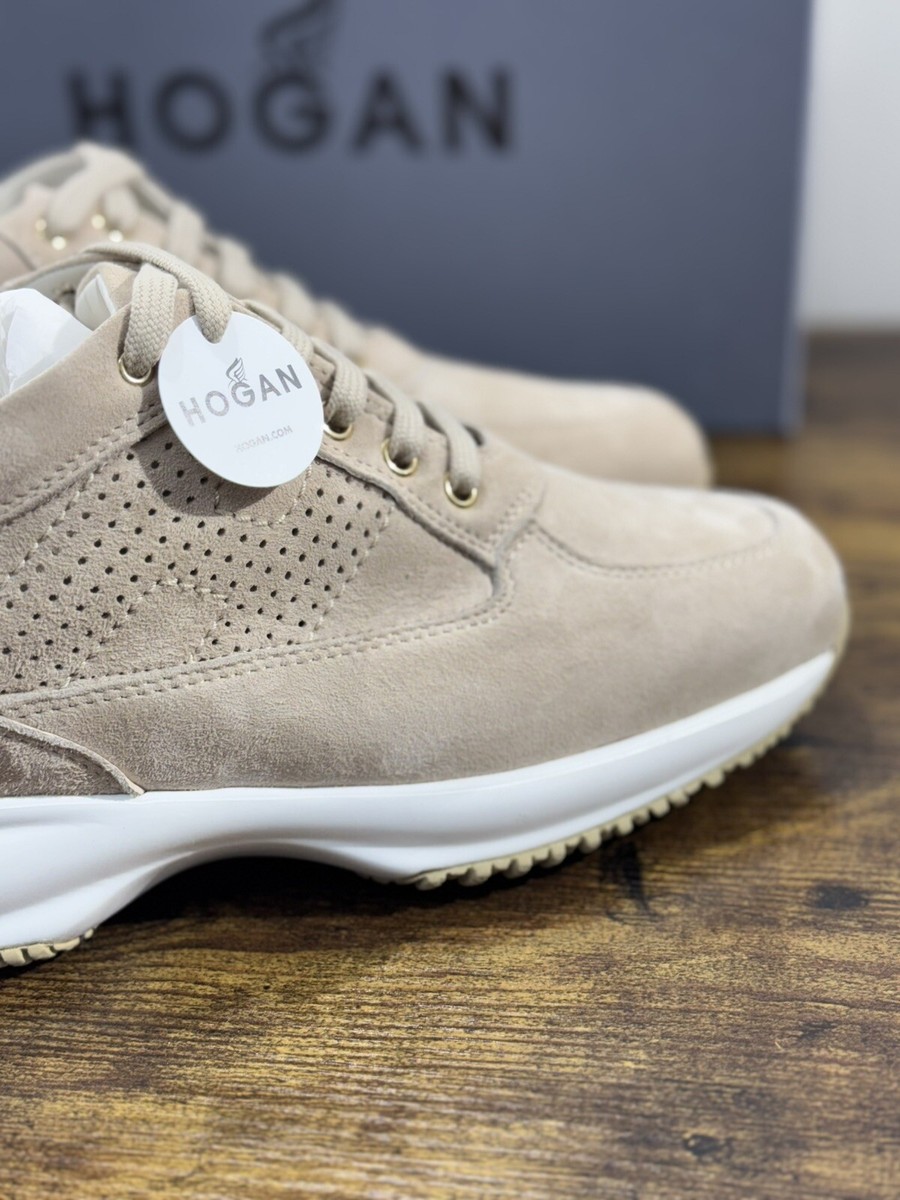 Hogan Interactive Donna Sneaker Suede Beige Luxury Hogan