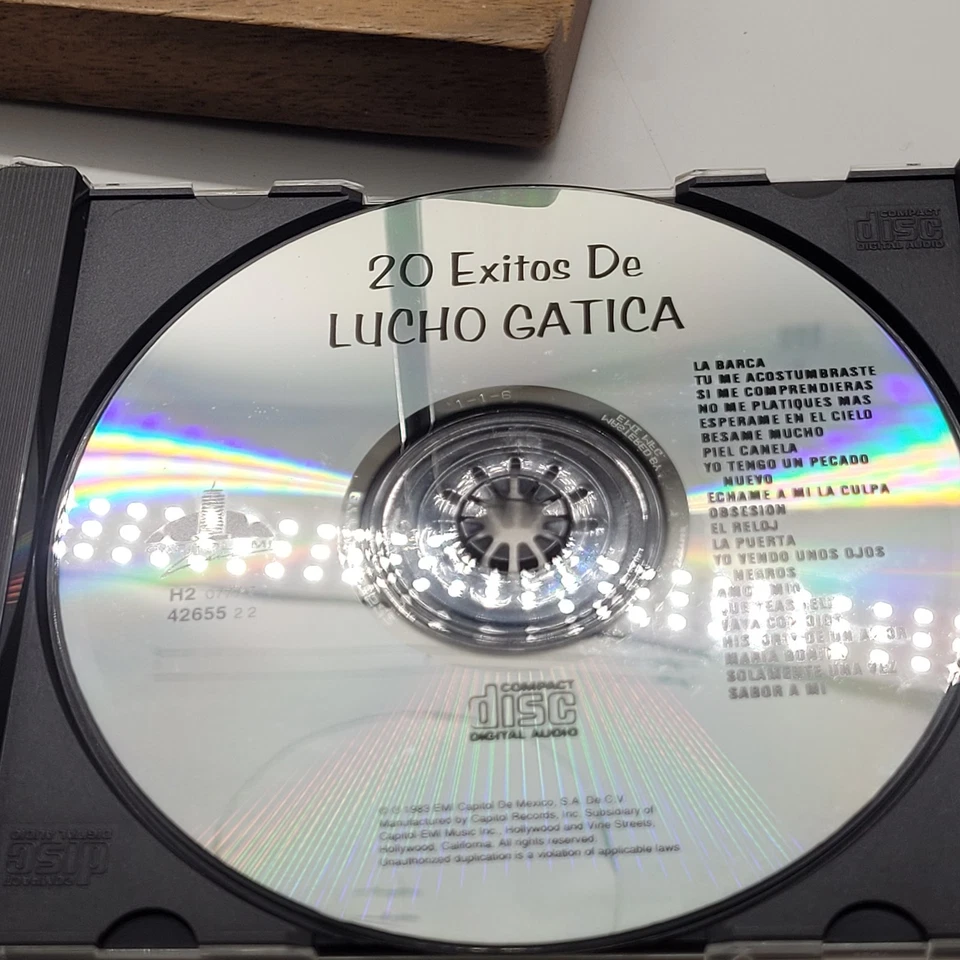 Rare Classic Latin Music 20 Exitos De Lucho Gatica CD Foto 3 de 3