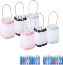 6 Pack LED Camping Light, 3 Modes Battery Powered Night Light for Indoor and Out