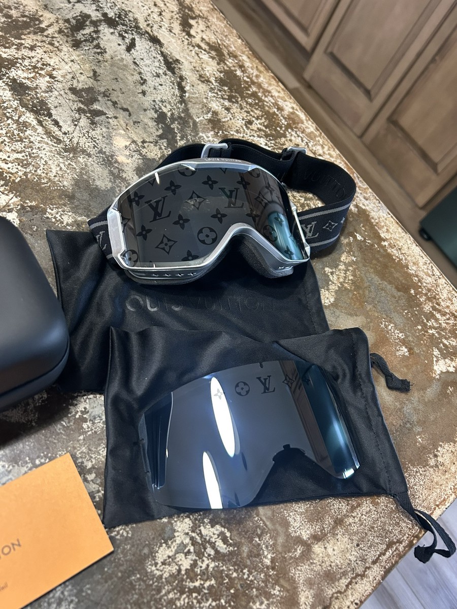 LOUIS VUITTON snow ski mask silver and black | eBay