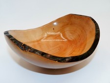 Handmade Natural Edge Bowl made from Fruit Cherry. Beautiful colors. 133