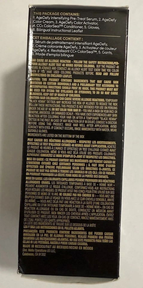 Clairol Age Defy 5G MARRÓN DORADO MEDIO Tono Color de Cabello Permanente SELLADO Foto 4 de 4