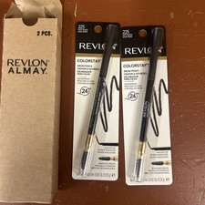 NEW Revlon ColorStay WATERPROOF Brow Pencil -225 Soft Black  Pack Of 2 