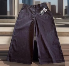 NEW Vera Wang Pant Bottoms Capris Womens 8 Black Flare Active Business Casual