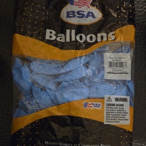 BSA 100ct 11in Round Sky Blue Solid Party Balloons for All Occasions 201405