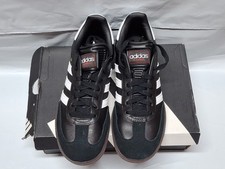 ADS-31 /Adidas Samba shoes, BLACK, size 5.5US Big kids USED/DAMAGED BOX