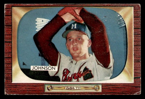 Ernie Johnson [Correct Front Braves] #157 1955 Bowman card