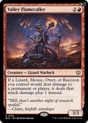 Valley Flamecaller #158 Foil Rare Bloomburrow
