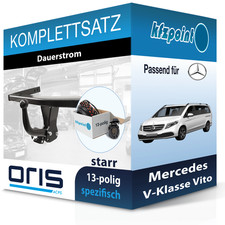 Für Mercedes V-Klasse Vito 14- ORIS Anhängerkupplung starr + 13polig E-Satz neu