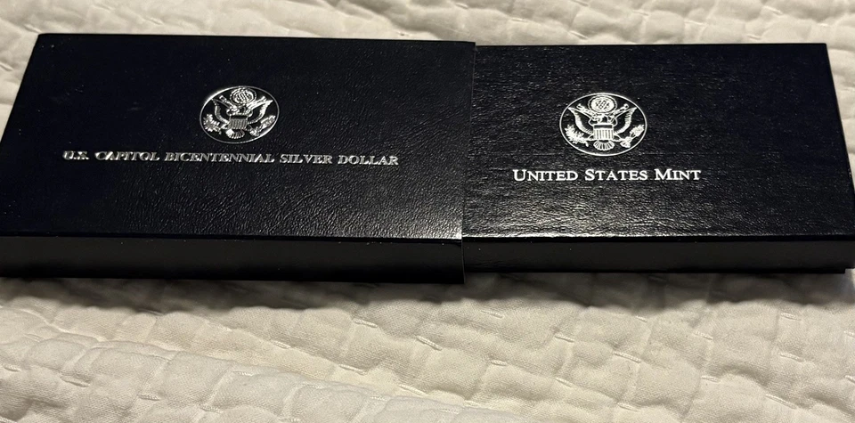 1994 S US Capitol Bicentennial Proof Commemorative 90% Silver Dollar OGP - Image 4 of 4