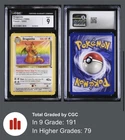 Dragonite 19/62 Fossil Regular Rare 1999 CGC 9 MINT