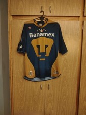 PUMAS UNAM  SOCCER JERSEY  MATCH WORN LOTTO  22# D.ALONSO