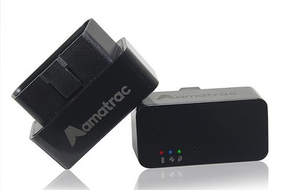 AM-T24 4G GPS Fahrzeug Tracker - Echtzeit OBD2 Tracking, Geofencing & Schwarz 