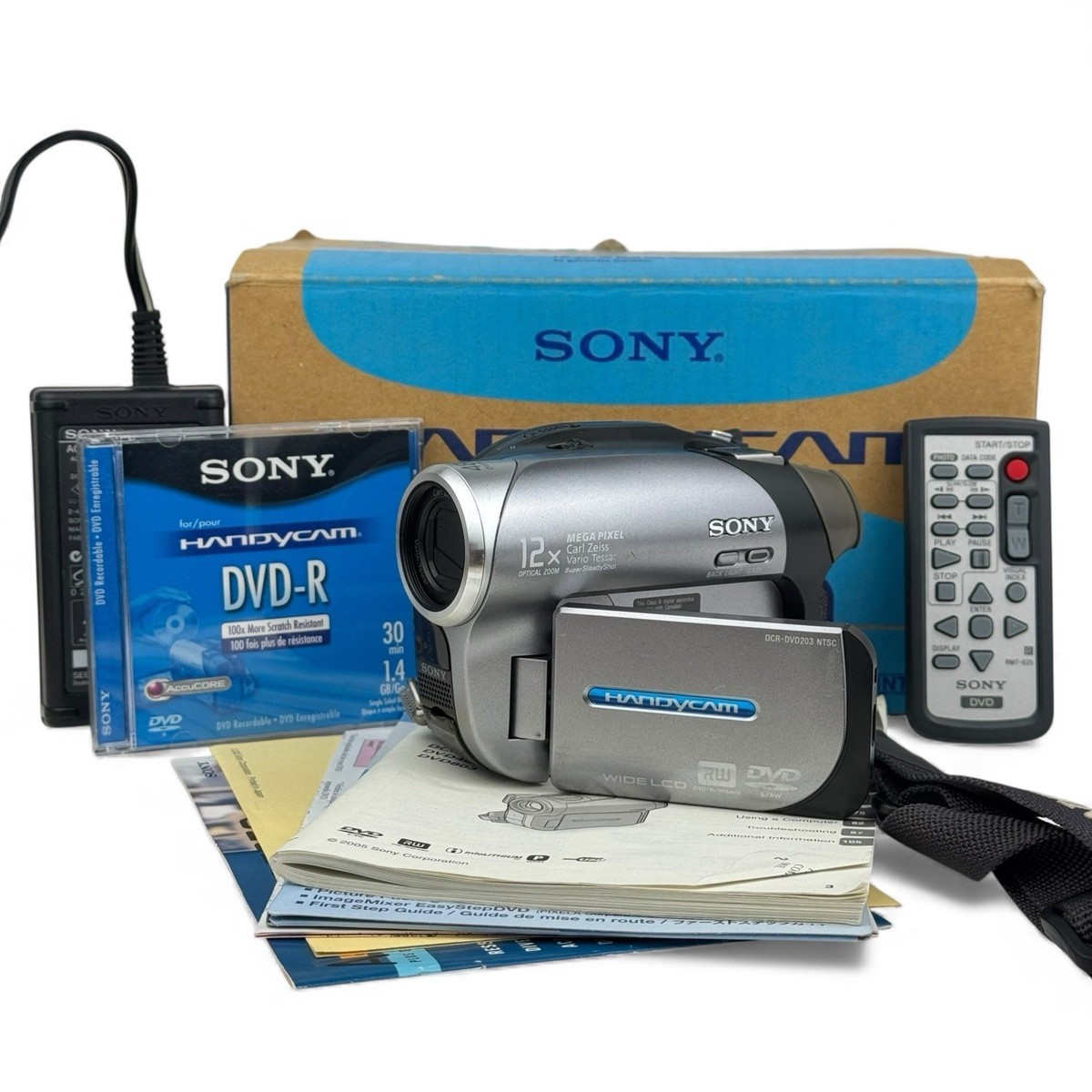 Sony Handycam DCR-DVD203 1MP DVD Camcorder 12x Optical Zoom - NO