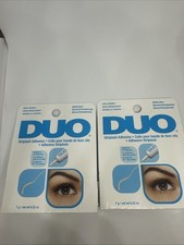 DUO Striplash Adhesive White/Clear for Strip False Eyelash 0.25 oz 2 Pack