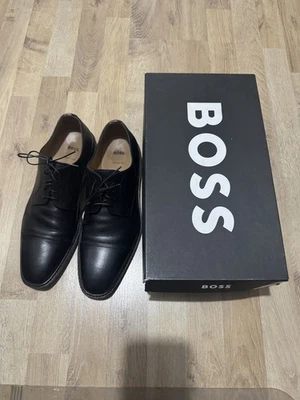 BOSS Black LisbonW_Derb_buct schwarz Leder Herrenschuhe Gr.43 UK9 kaum getragen - Bild 1 von 4