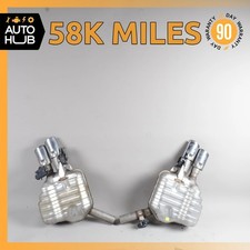 16-18 Audi C7 S6 S7 4.0l Rear Left Right Exhaust Muffler W Valves Set Oem 58k