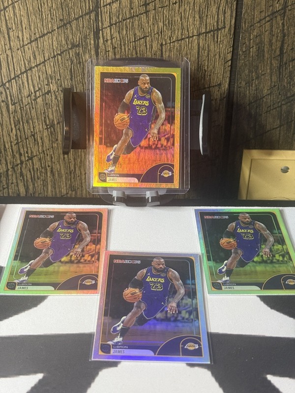 2025-26 Topps NBA Hoops Lebron James Rainbow True Yellow Lakers Color Match /275