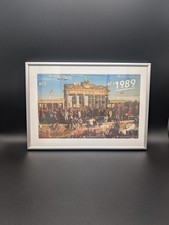 Telefonkarten Puzzle "Brandenburger Tor 1989" - 9er Set im Rahmen &ndash; Selten!