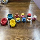 Fisher Price Vintage 1990's Chunky Little People Figures Lot Of 10