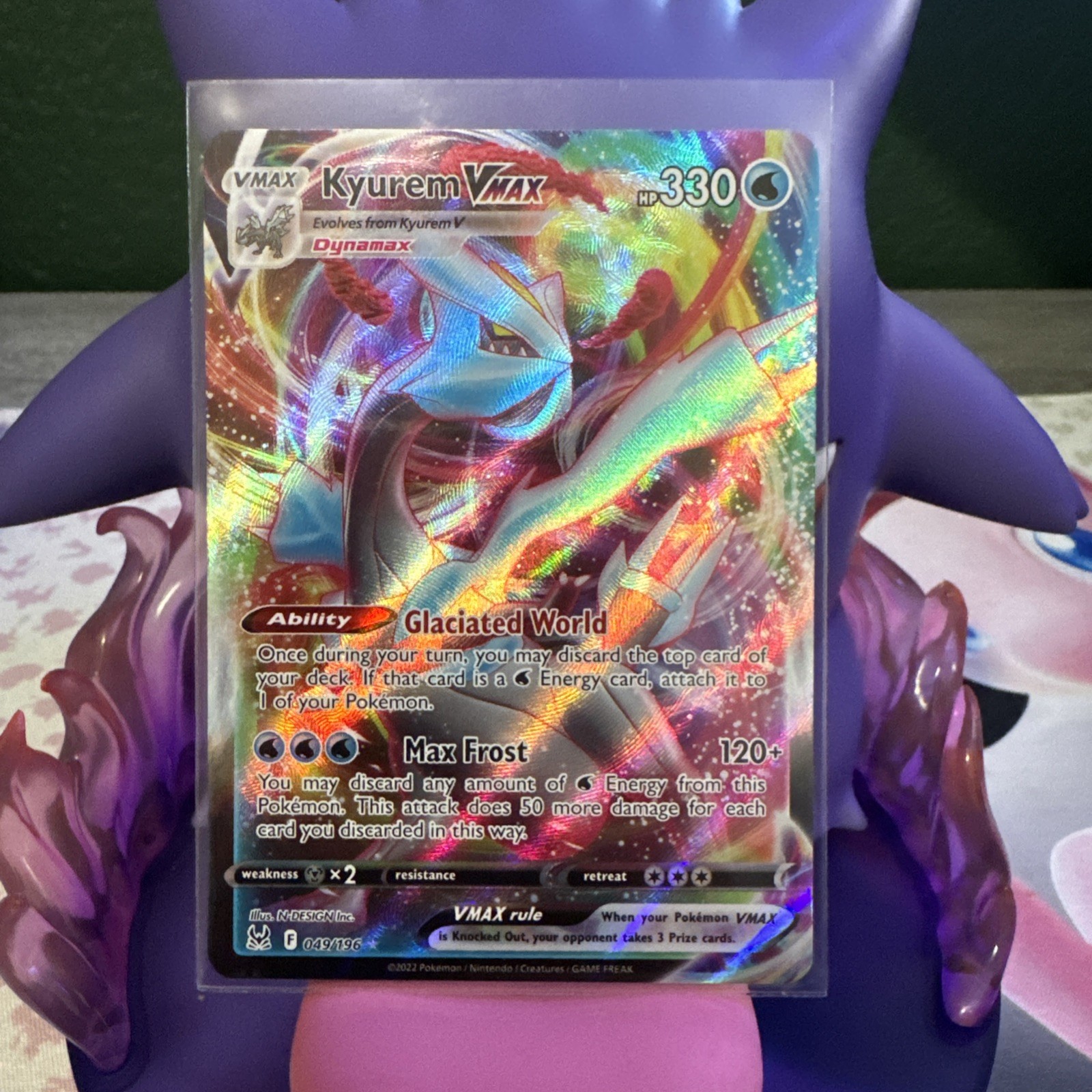 Pokémon TCG Kyurem VMAX 049/196 Lost Origin Holo Ultra Rare Card NM