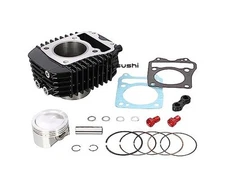 KITACO LIGHT Bore Up Kit 164cc Aluminum Cast Iron Sleeve Cylinder Black CT125