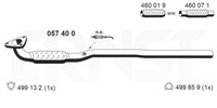 Ernst Abgasrohr 057400 FüR Opel Meriva X03 GroßRaumlimousine 16V Twinport E75