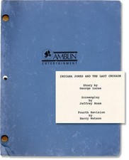 Steven Spielberg INDIANA JONES AND THE LAST CRUSADE Original screenplay #167957