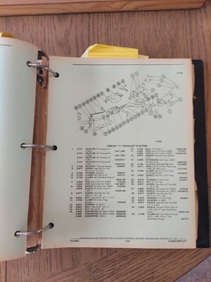 Rare 1953 to 1982 corvette parts and illustration manual | eBay