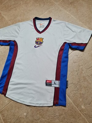 Vintage Football Jersey Soccer Archive 1999-01 FC Barcelona Away