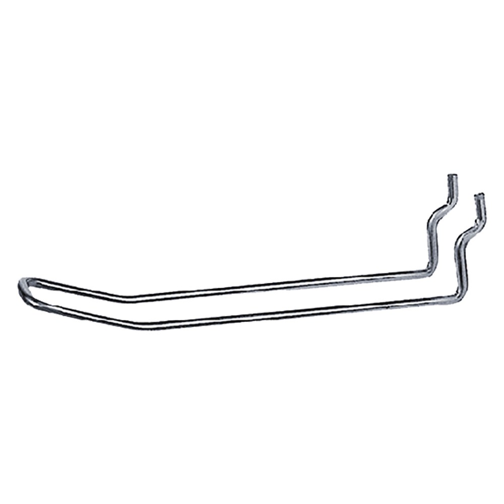 Set 50 Ganci Doppi 10cm per Parete Attrezzata Garage - Acciaio Zinco