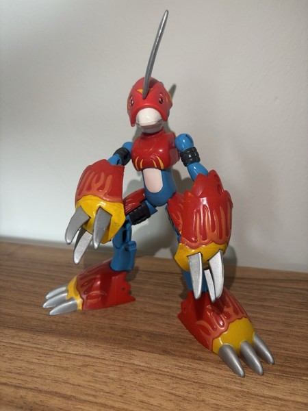 Figura Completa Digimon Digivolving Flamedramon To Digi-Egg Bandai 2000
