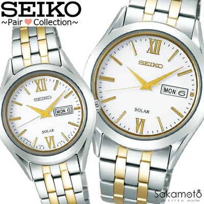 SEIKO Selection Solar Pair Watches SBPX085 STPX033 for Men and Women